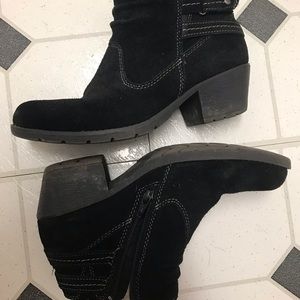 🎄 DEAL Black Alissa Earth Origin 7.5 Wide ankle boots